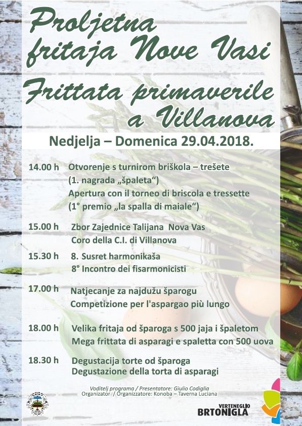 Frittata primaverile, manifestazione gastronomica all’insegna dell’asparago